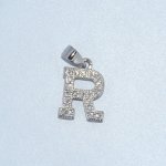 Sterling Silver | CZ Letter Charm
