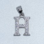 Sterling Silver | CZ Letter Charm