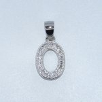 Sterling Silver | CZ Letter Charm