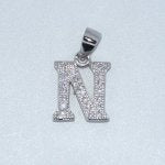 Sterling Silver | CZ Letter Charm