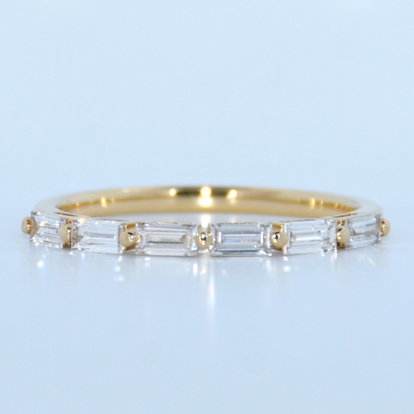 14K Gold | YG .364cttw Baguette Lab Diamond Wedding/Anniversary Band