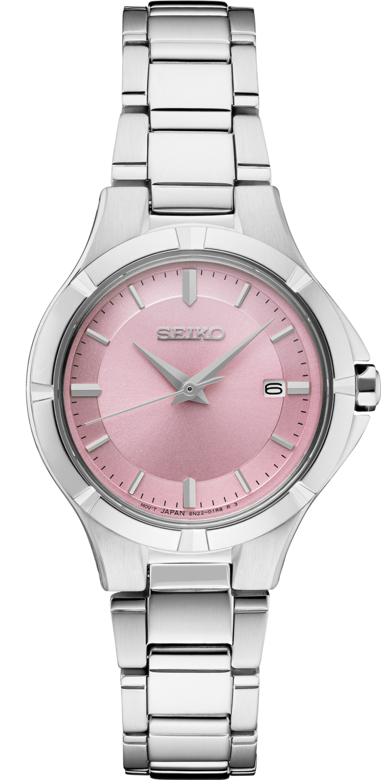 Seiko Essentials SS Quartz Pink Dial SUR413