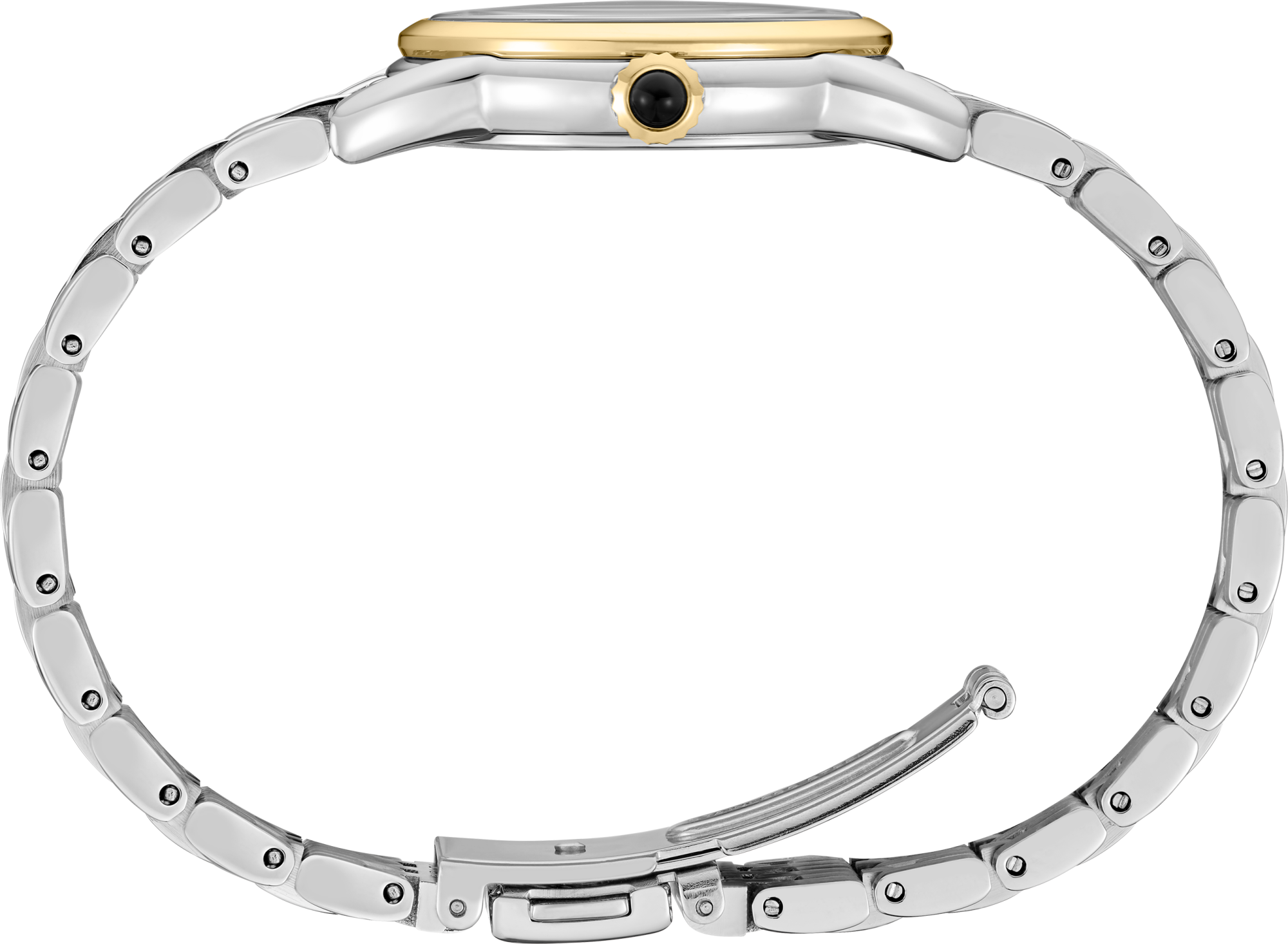 Seiko Essentials SS TT Quartz Ivory Dial Watch SUR562