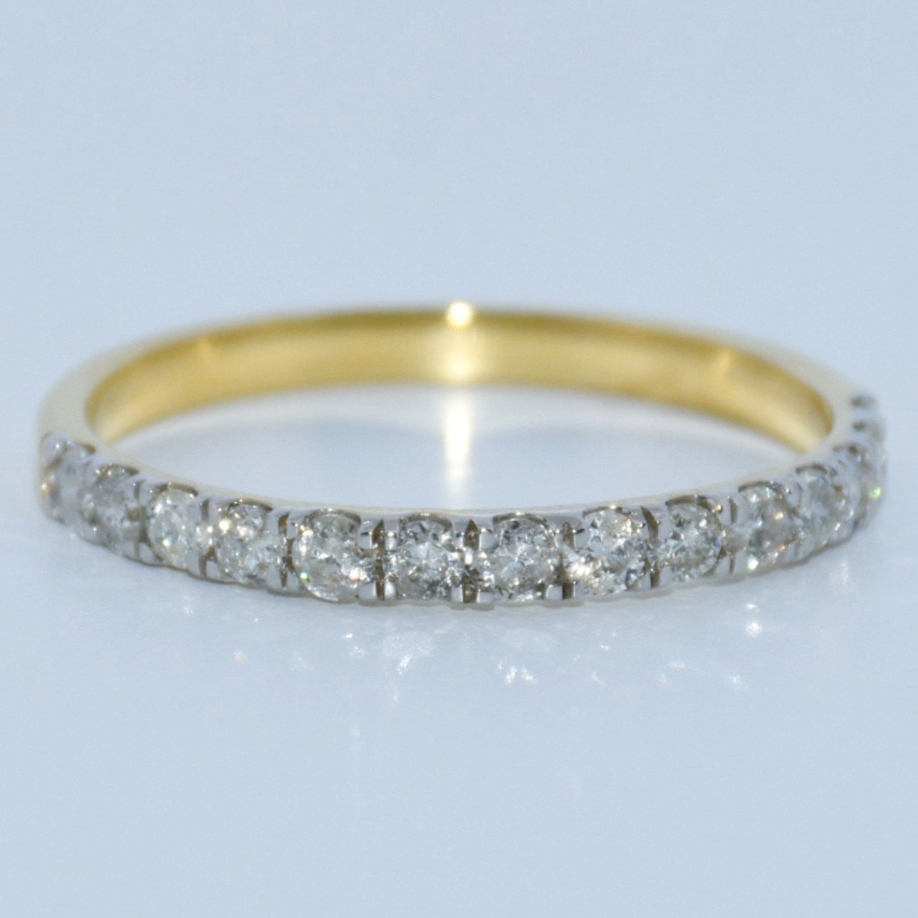 14K Gold | .50ct Round Natural Diamond 14K Gold Wedding Band