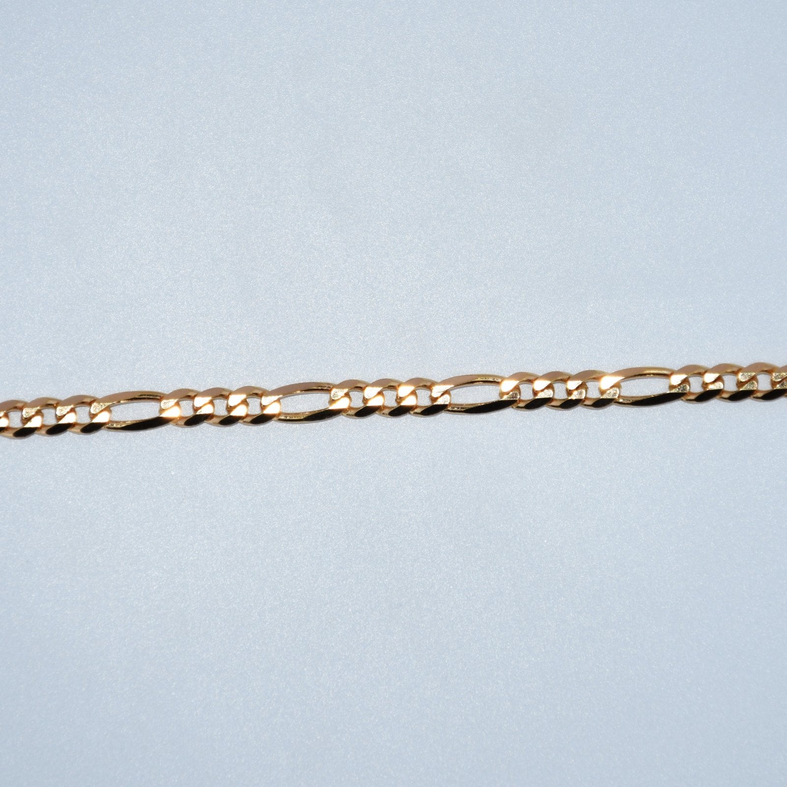 19.2K Portuguese Gold | Figaro Bracelet 8" 3.6mm