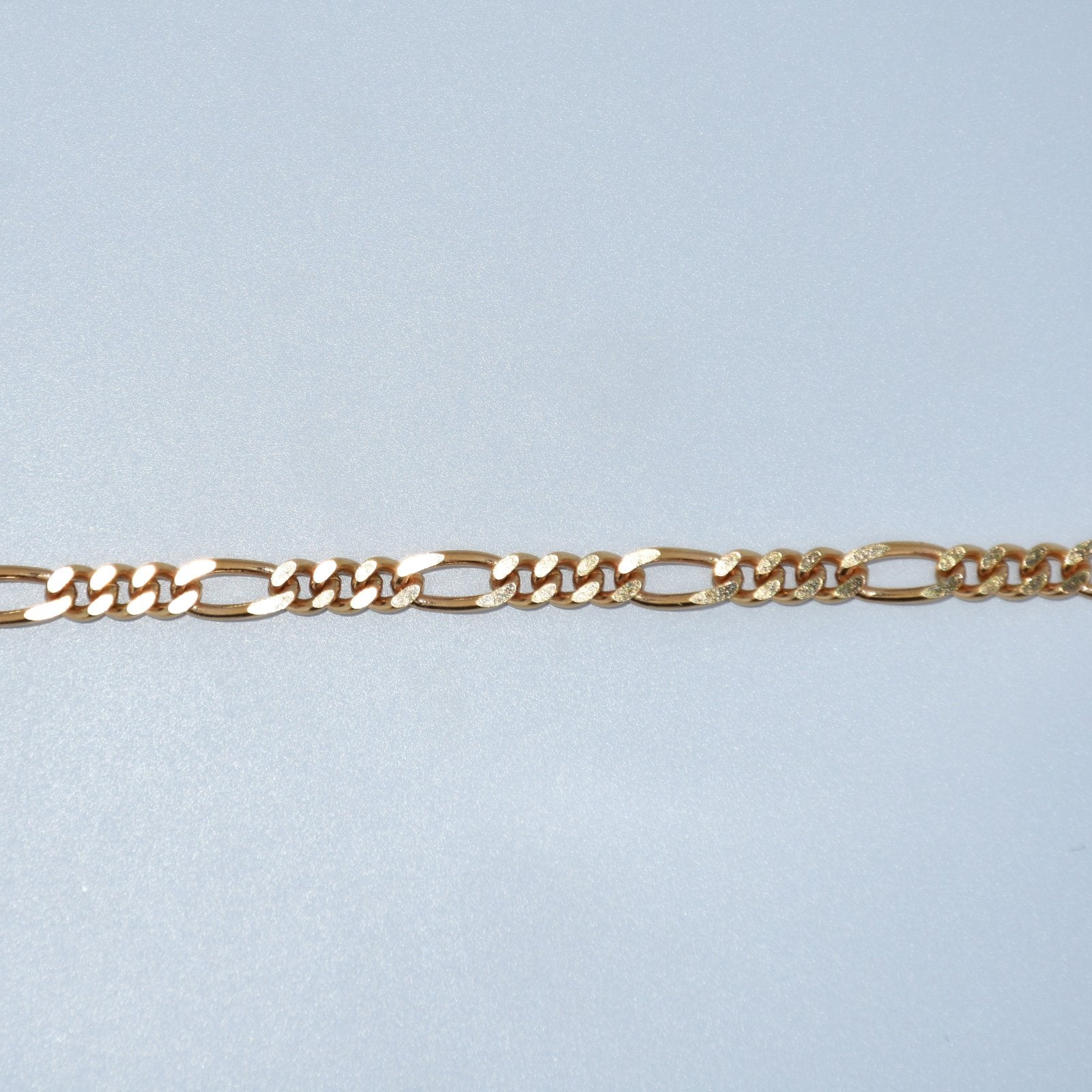 19.2K Portuguese Gold | Figaro Bracelet 8" 3.9mm