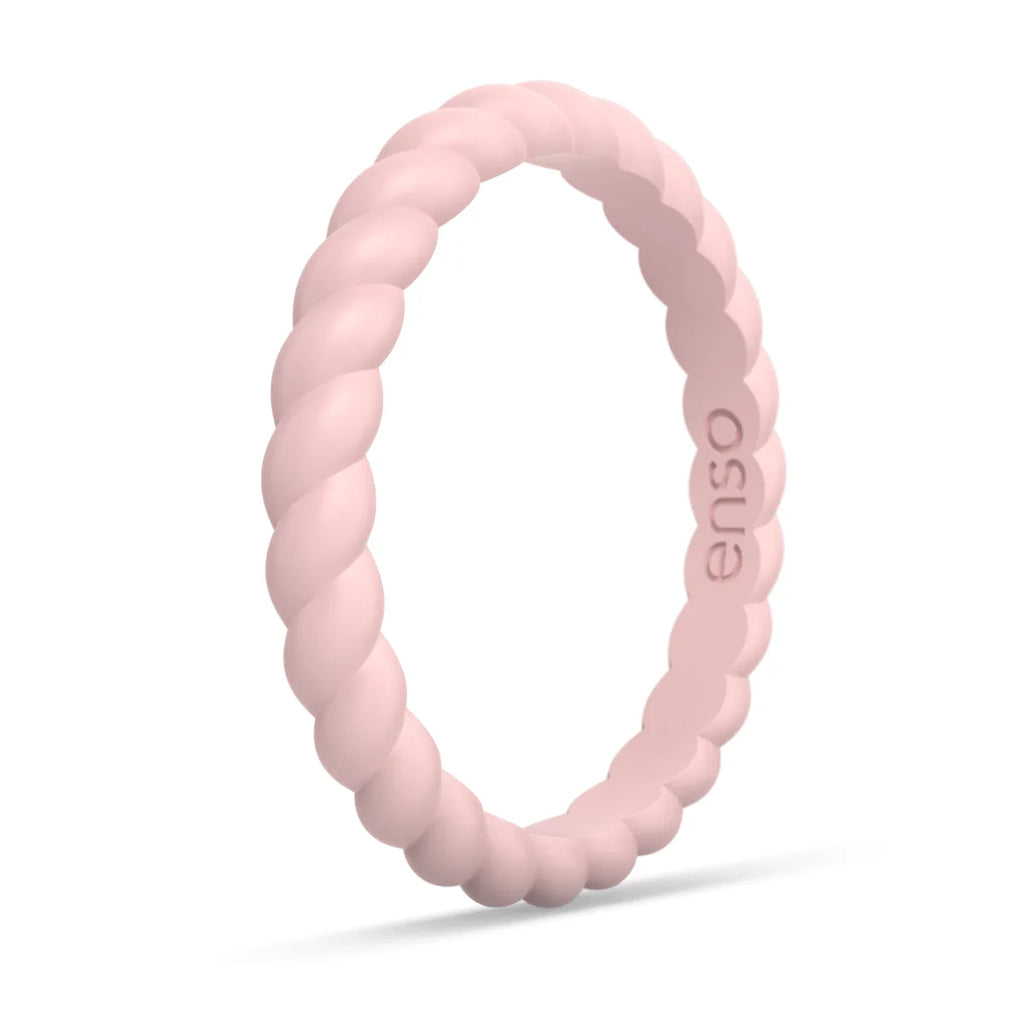Enso Silicone Rings | Pink/Grey 2-Pack