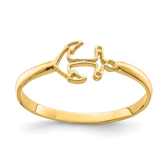 14K Gold | YG Anchor Ring