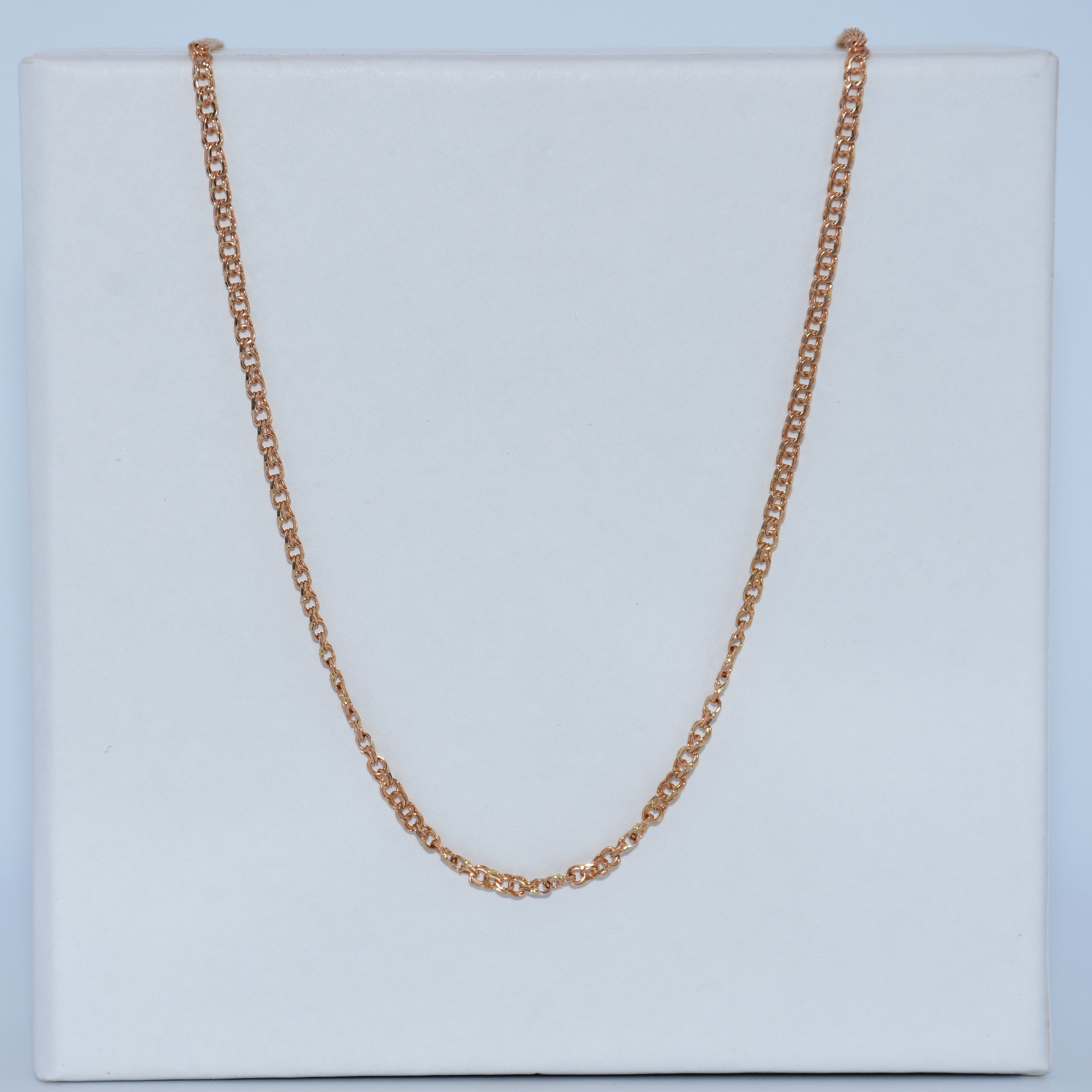 19.2K Portuguese Gold | Thin Solid Freeze Chains