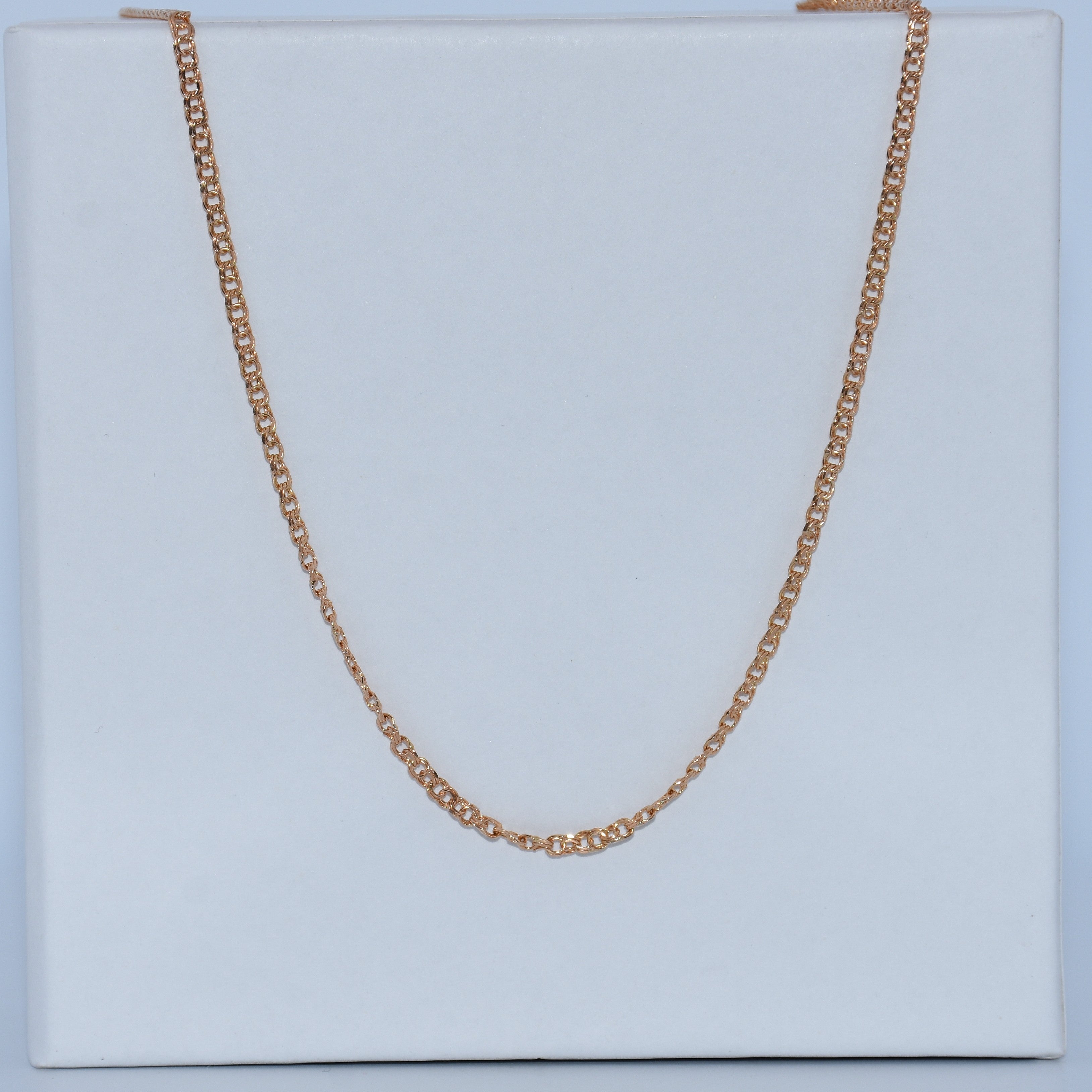 19.2K Portuguese Gold | Thin Solid Freeze Chains