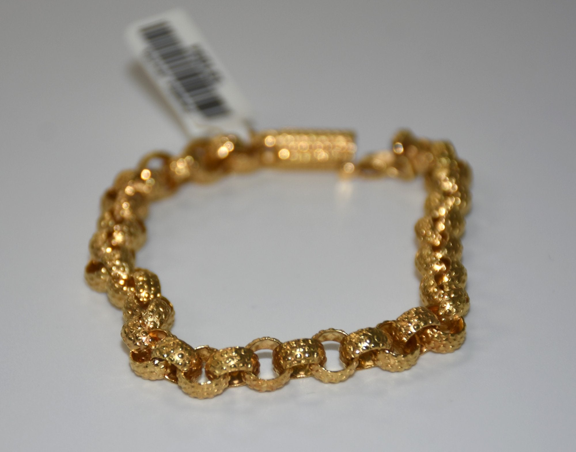 19.2K Portuguese Gold | Interlocking Rings Bracelet