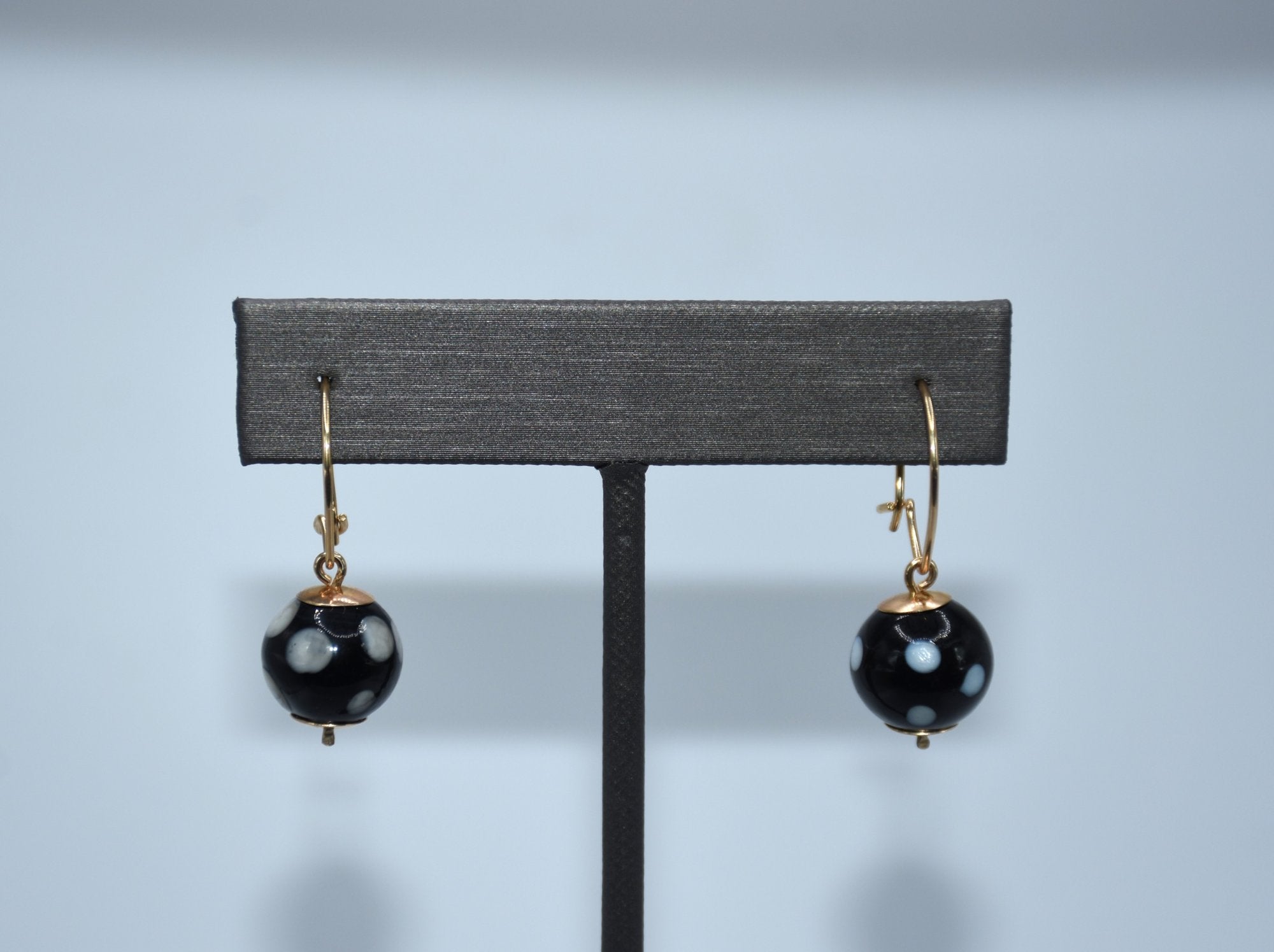 19.2K Portuguese Gold | YG Conta de Olho Dangle Earrings