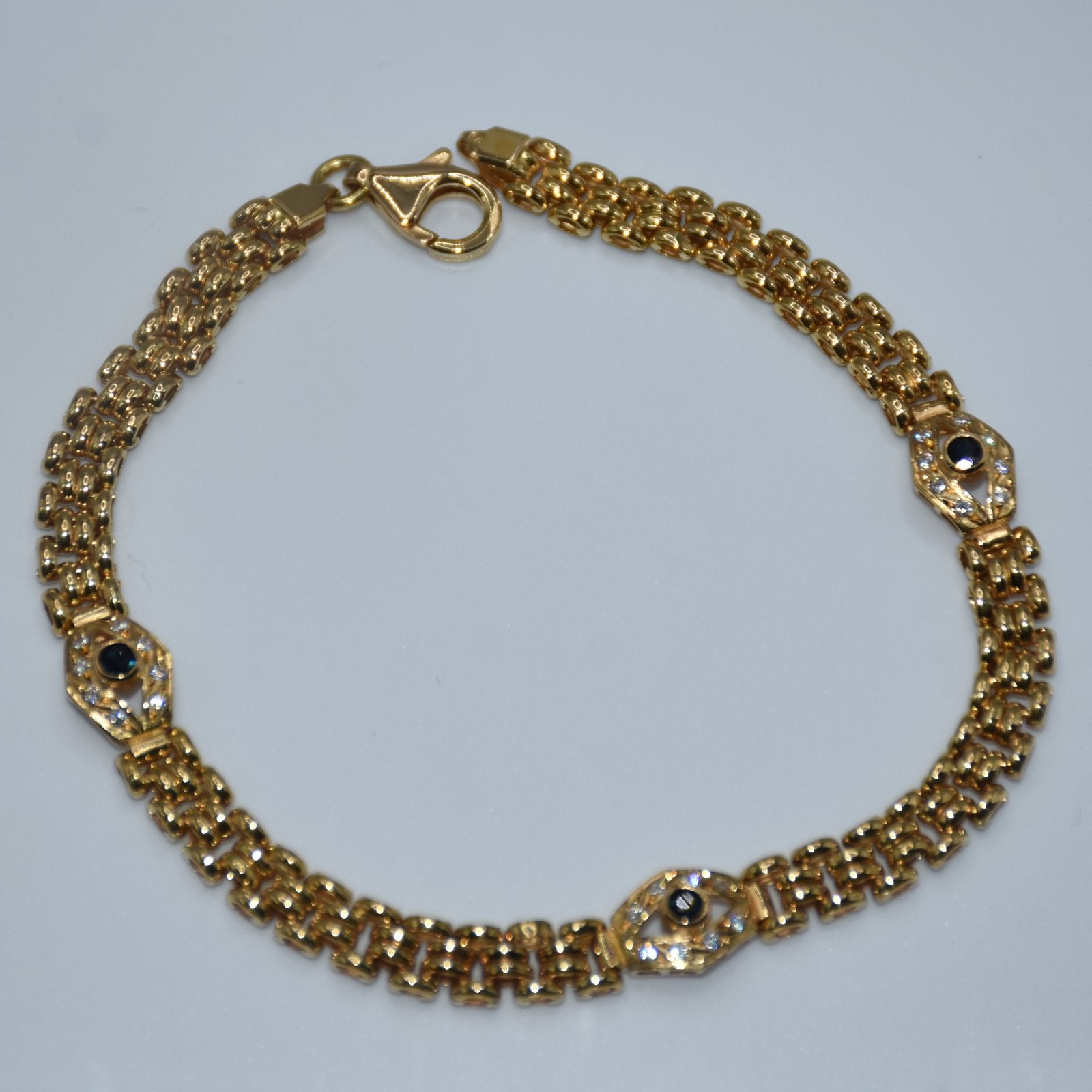 19.2K Portuguese Gold | Vintage Evil Eye Bracelet