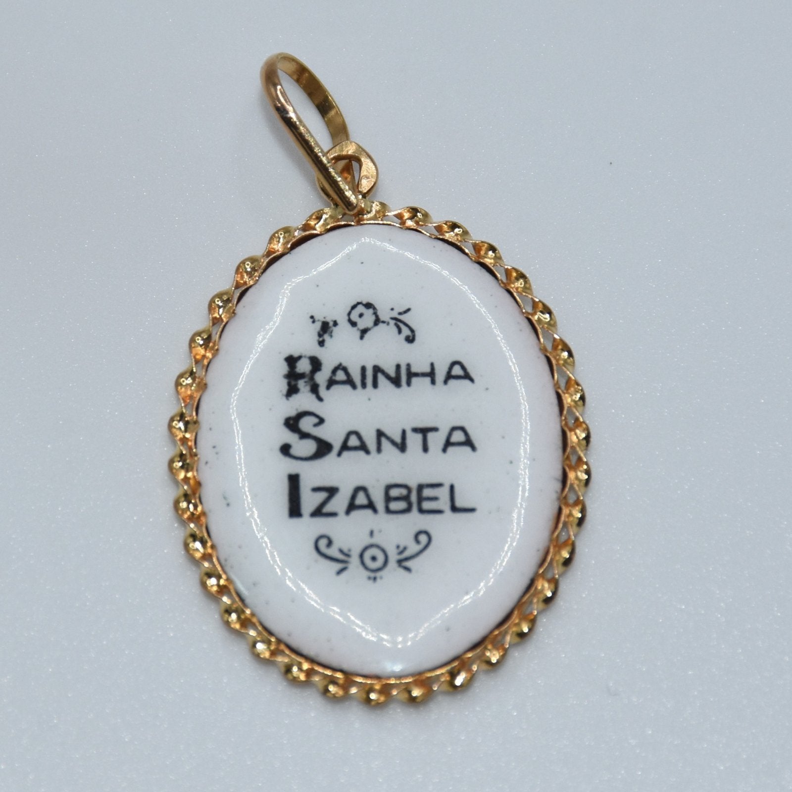 19.2K Portuguese Gold | Vintage Queen Saint Elizabeth Pendant
