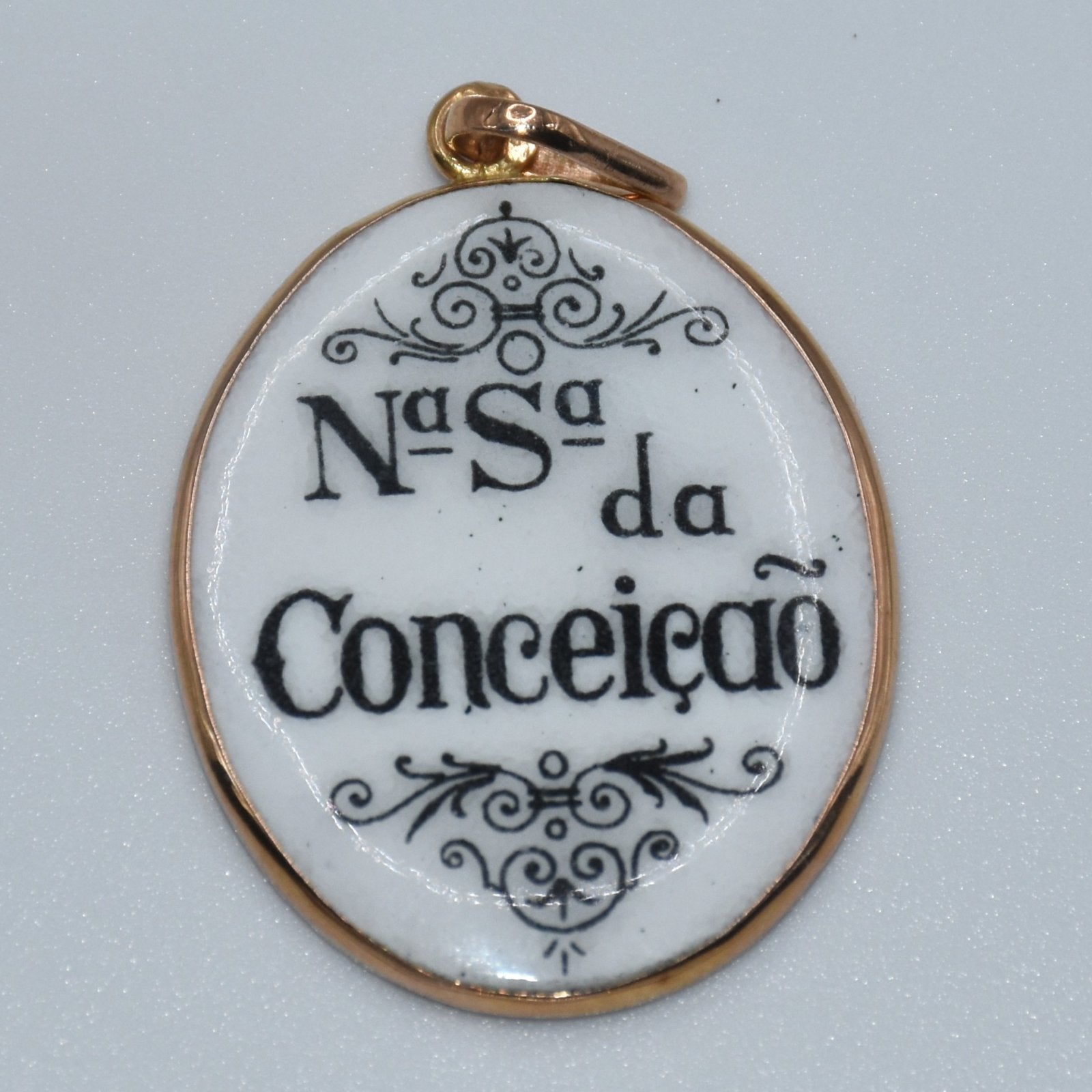 19.2K Portuguese Gold | Vintage Our Lady of the Conception Pendant
