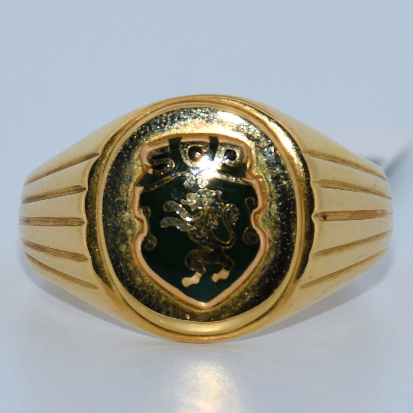 19.2K Portuguese Gold | Soccer Rings