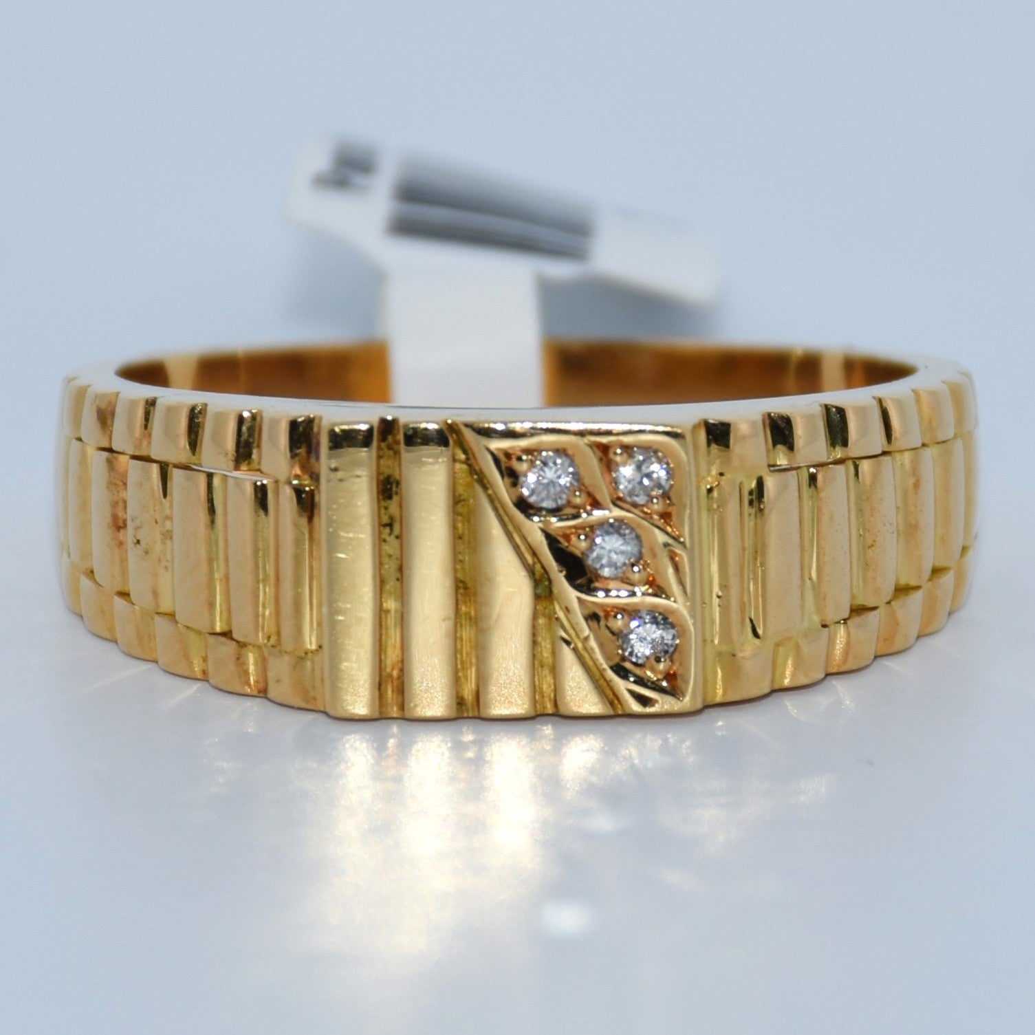 19.2K Portuguese Gold | 4 CZ Ring