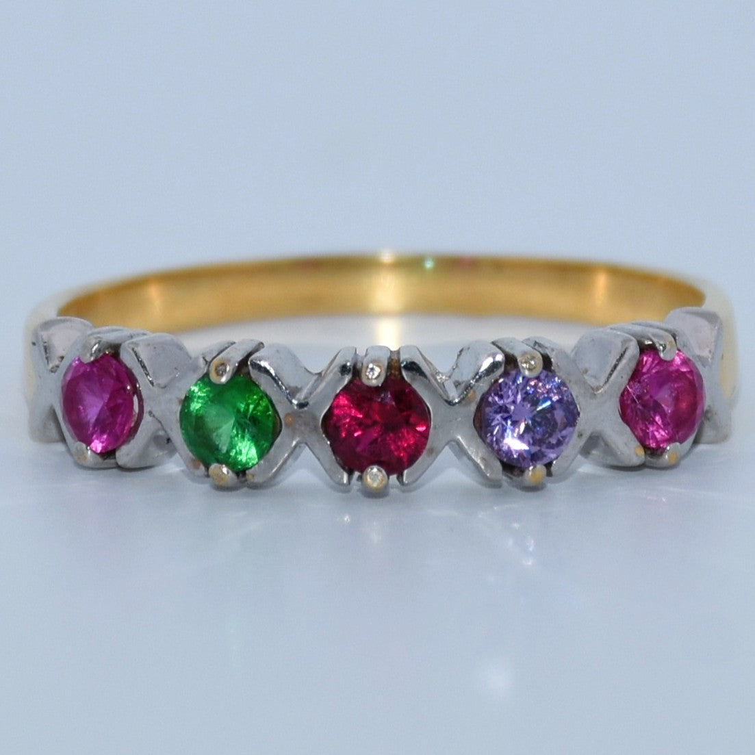 19.2K Portuguese Gold | White Gold Multicolor Band