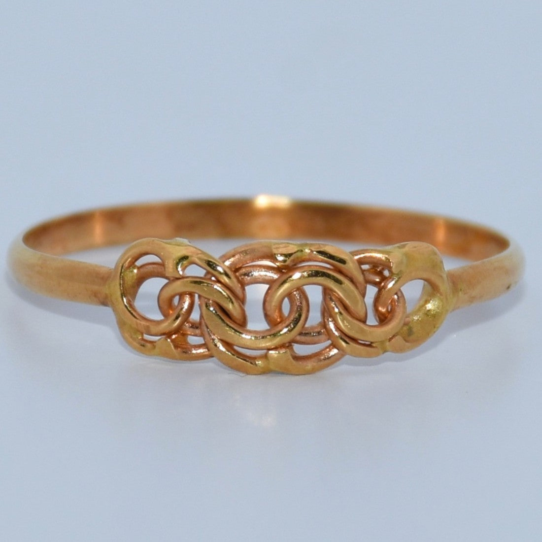19.2K Portuguese Gold | Rope Detail Ring