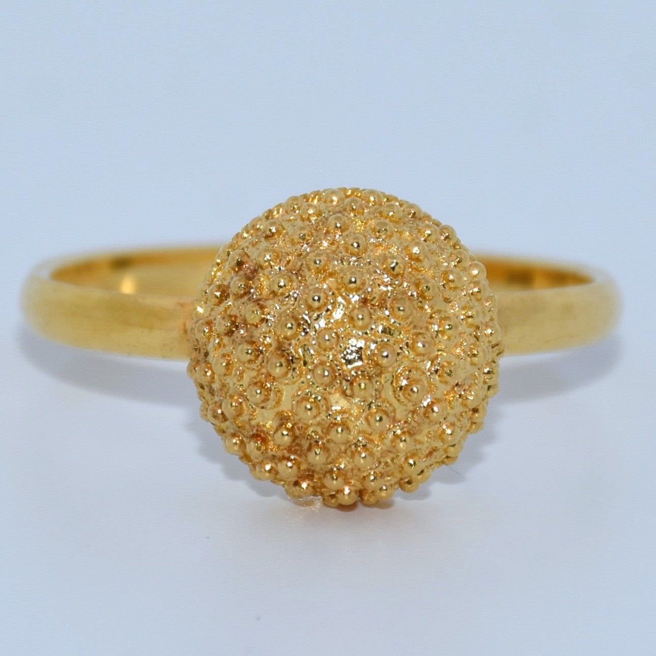 19.2K Portuguese Gold | Spiked Pave Ring