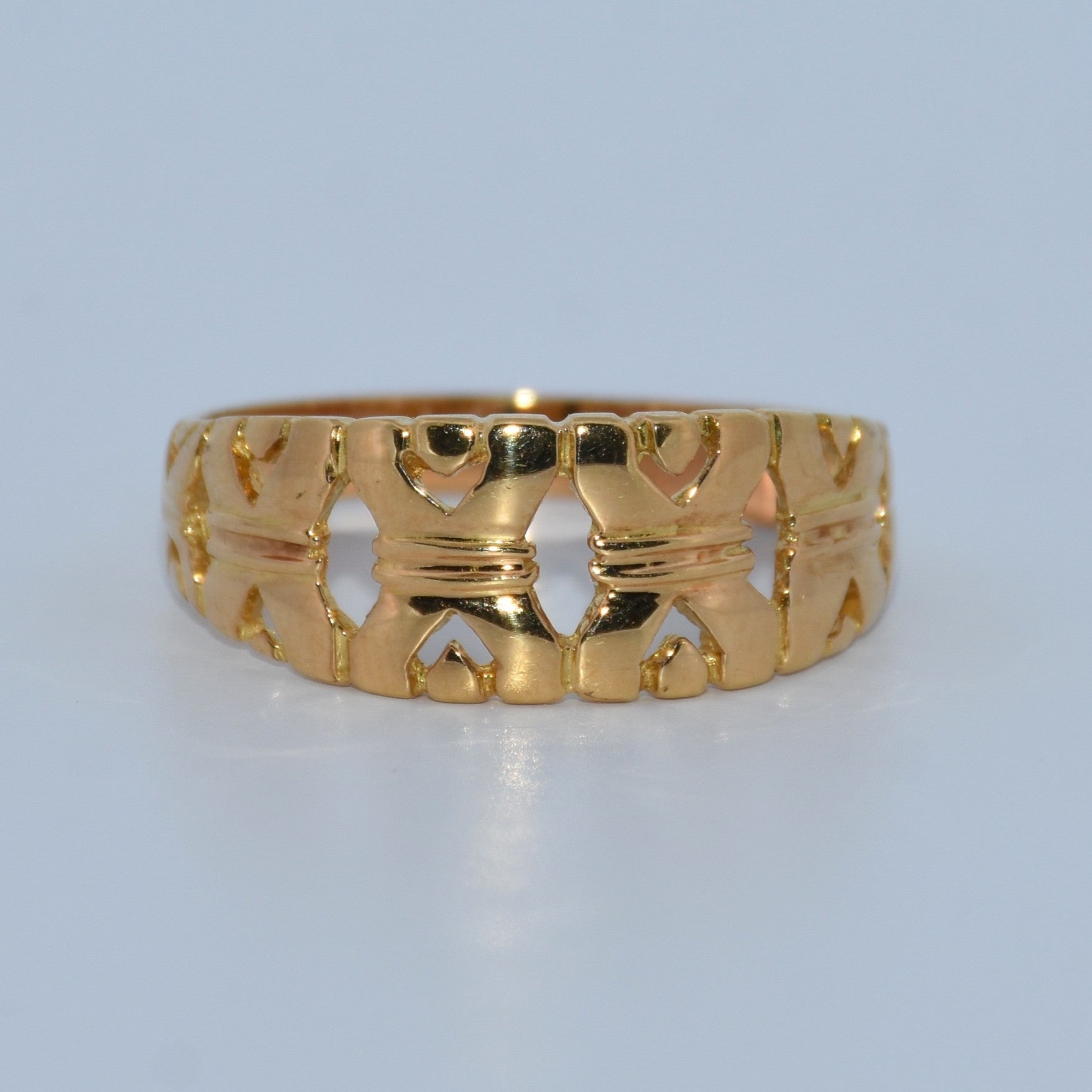 19.2K Portuguese Gold | X Cut Out Band