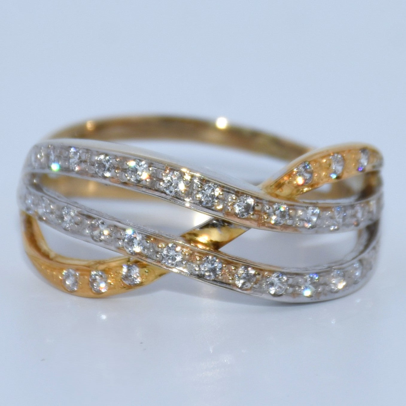 19.2K Portuguese Gold | Yellow & White Gold Ring