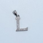 Sterling Silver | CZ Letter Charm