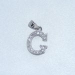 Sterling Silver | CZ Letter Charm