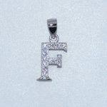 Sterling Silver | CZ Letter Charm