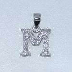 Sterling Silver | CZ Letter Charm