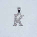 Sterling Silver | CZ Letter Charm