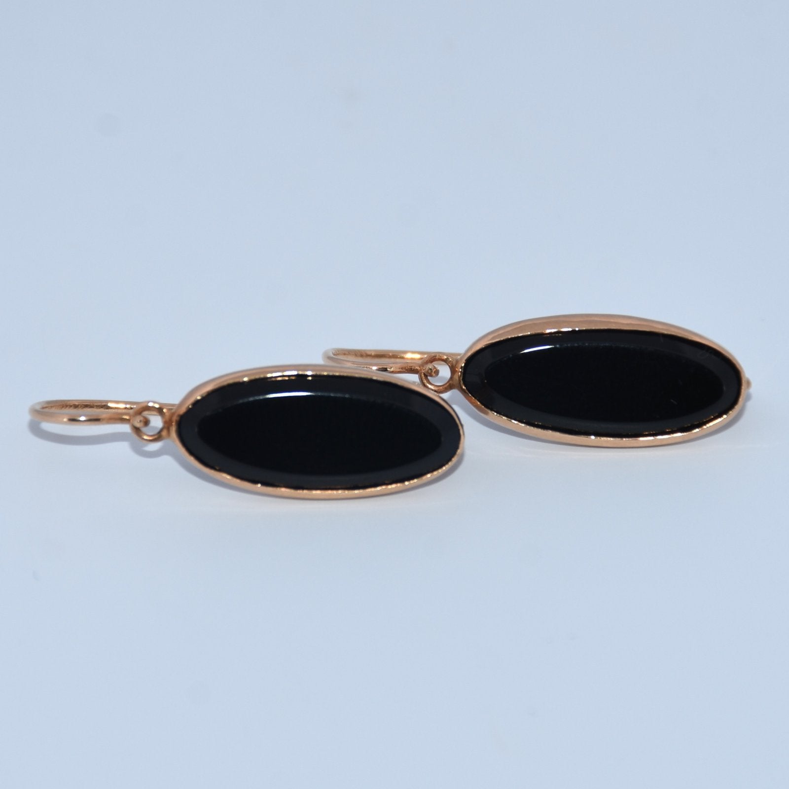 19.2K Portuguese Gold | Black Onyx Earrings