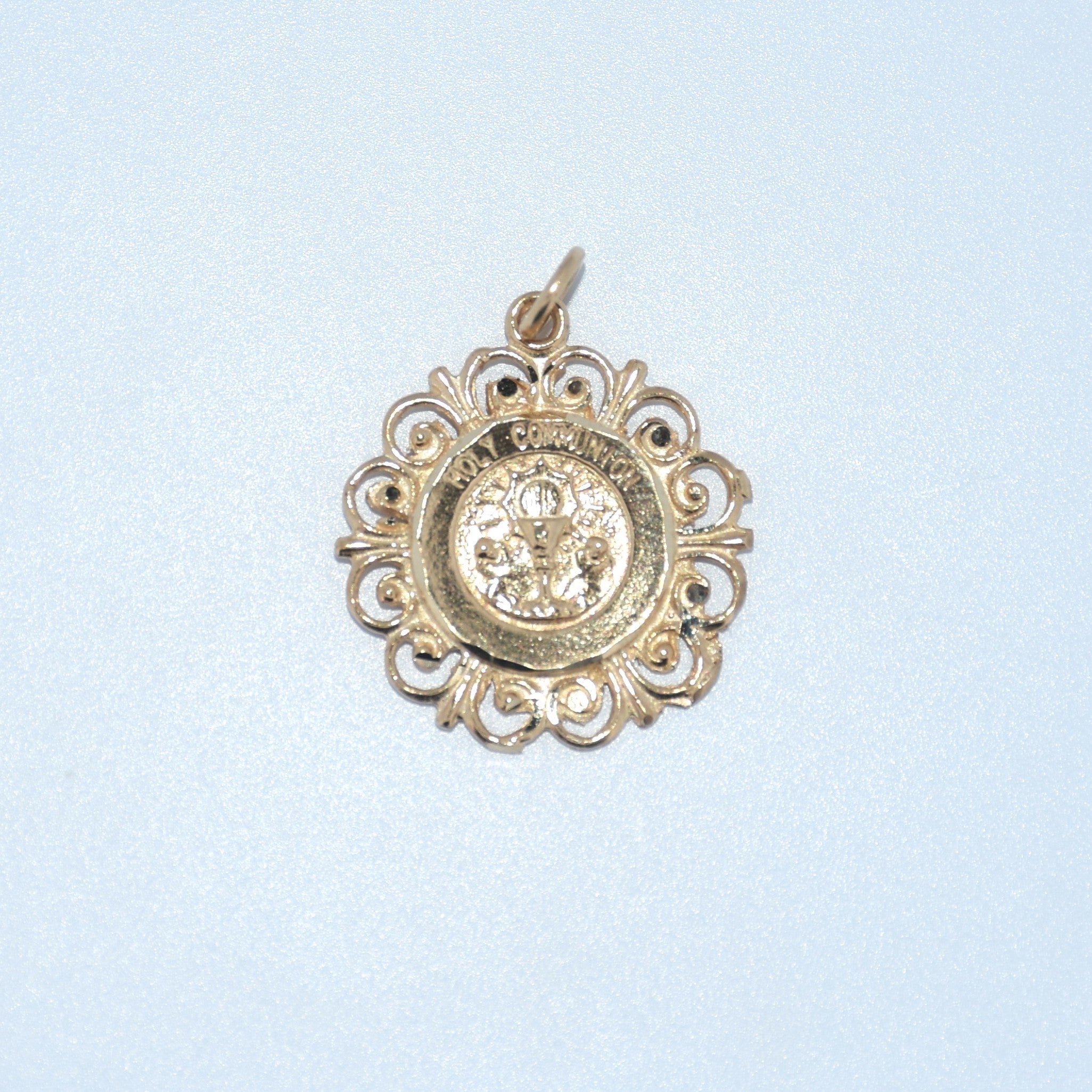 14K Gold | Ornate Holy Communion Pendant