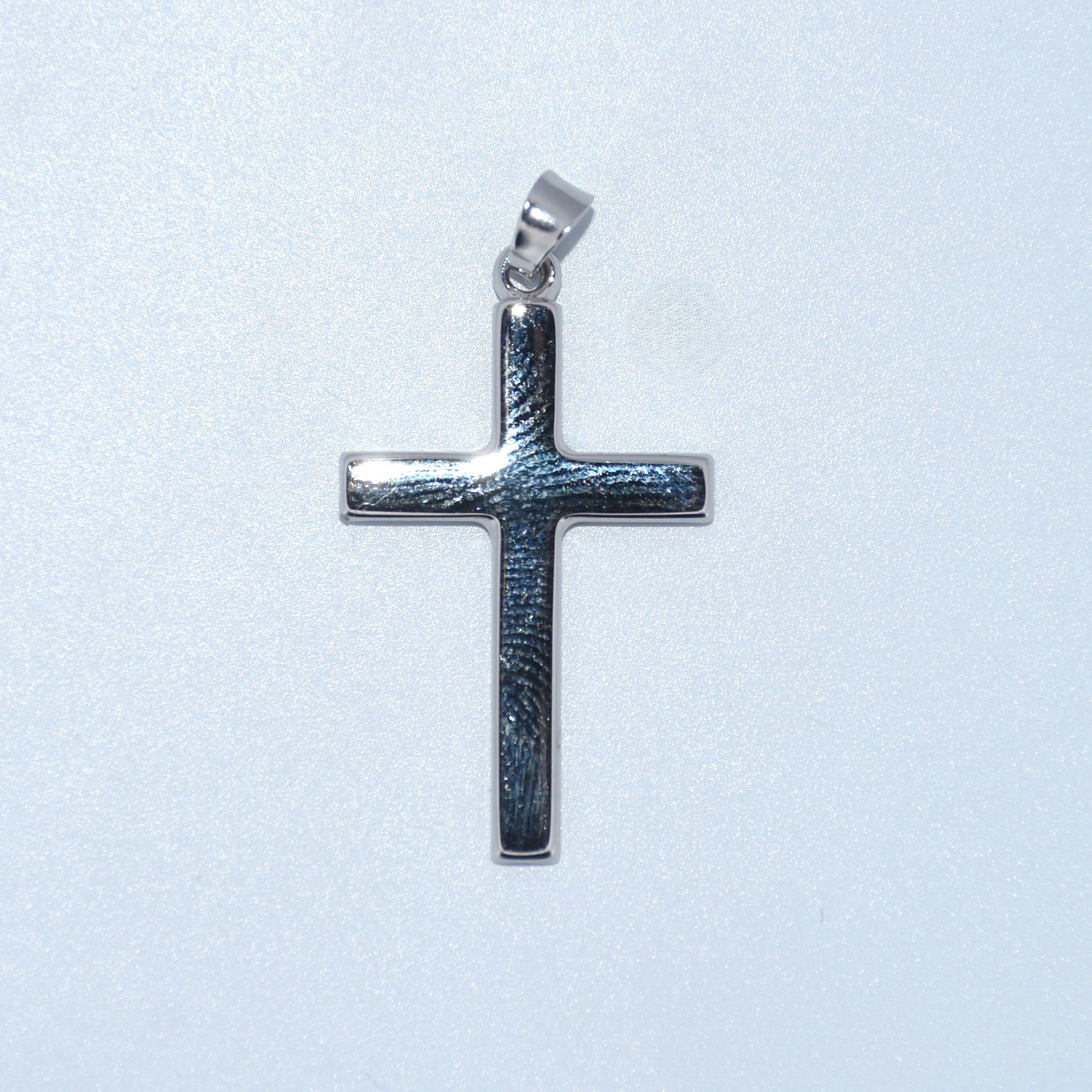 14K Gold | WG High Polish Cross Pendant