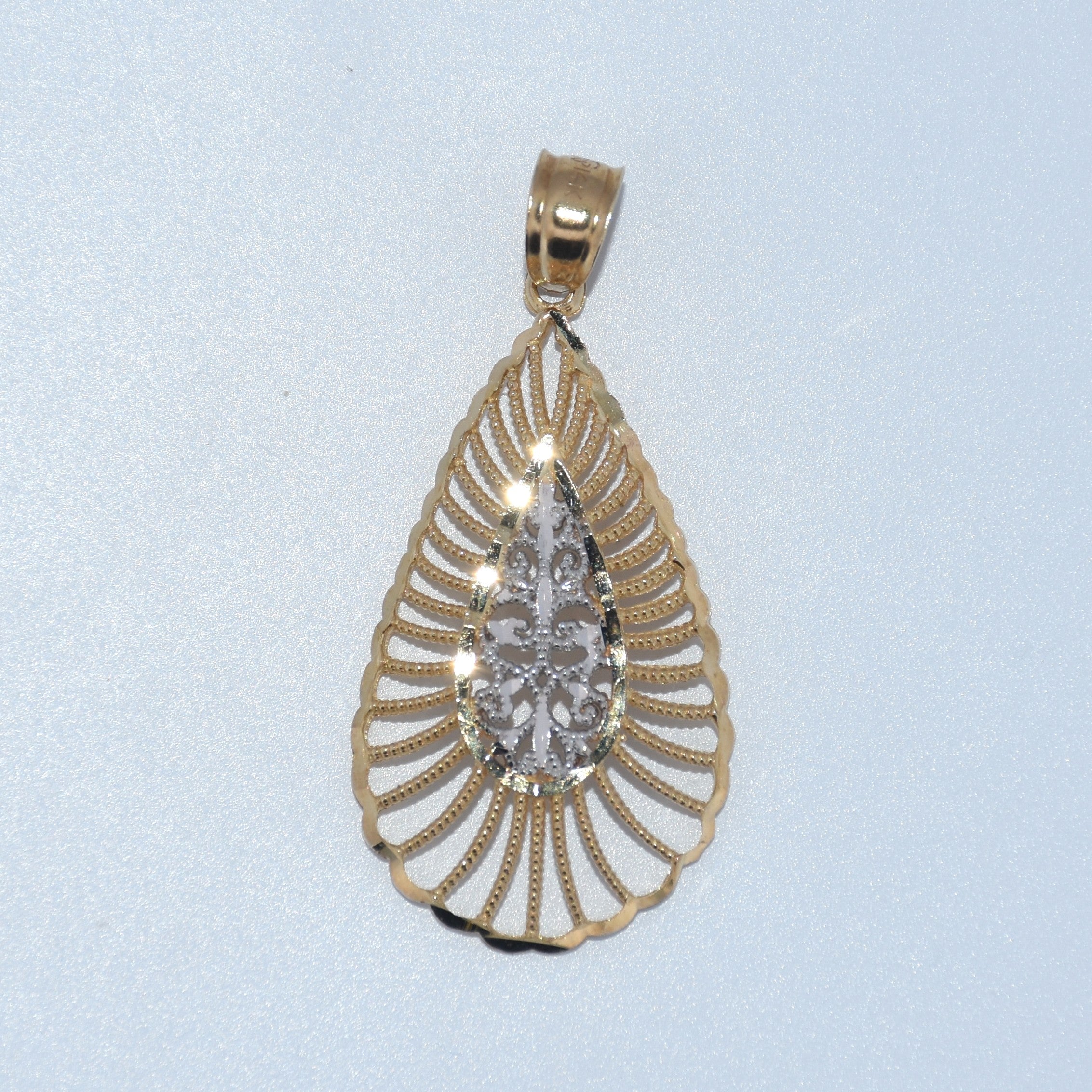 14K Gold | Teardrop Pendant
