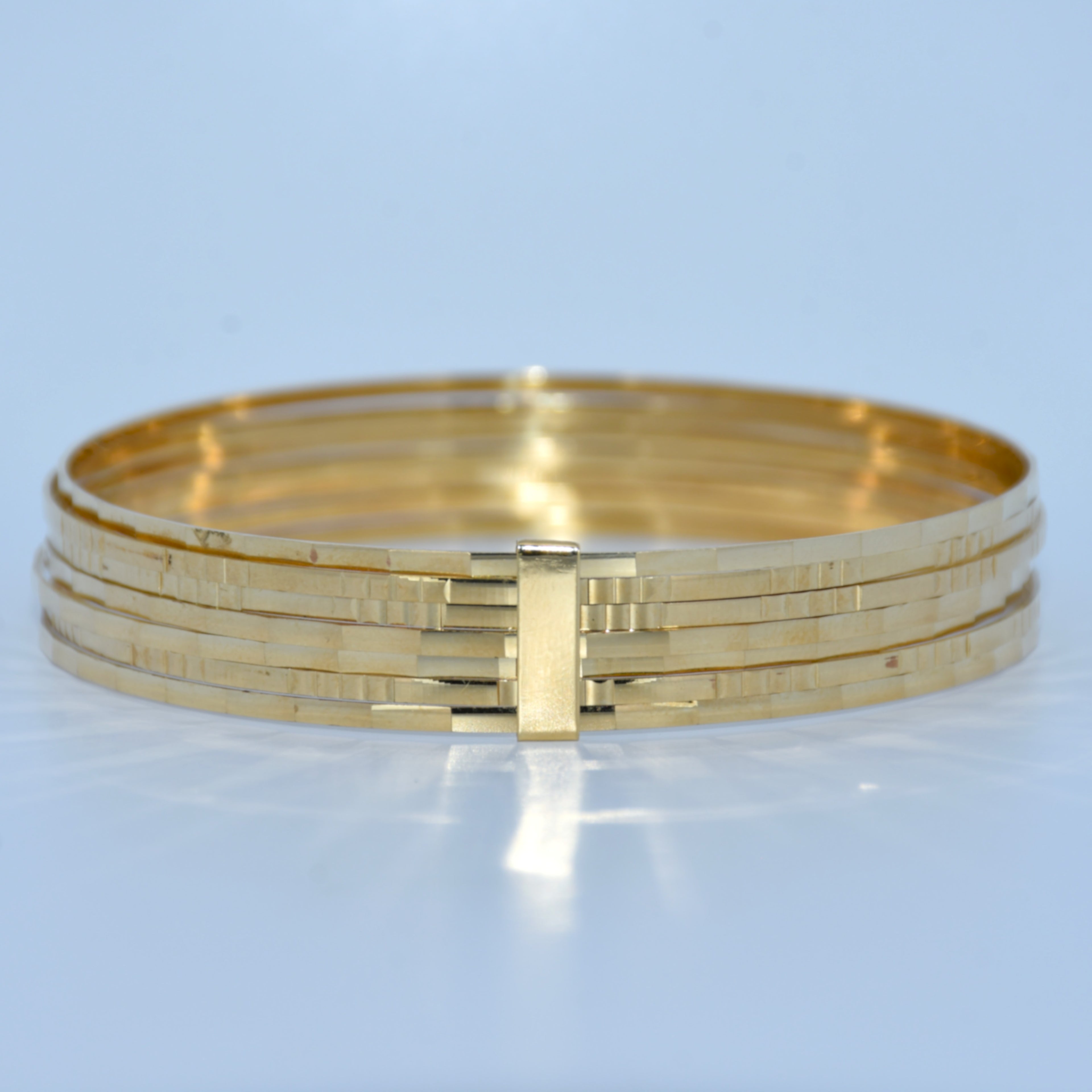 14K Gold | YG 7 Band Bracelet