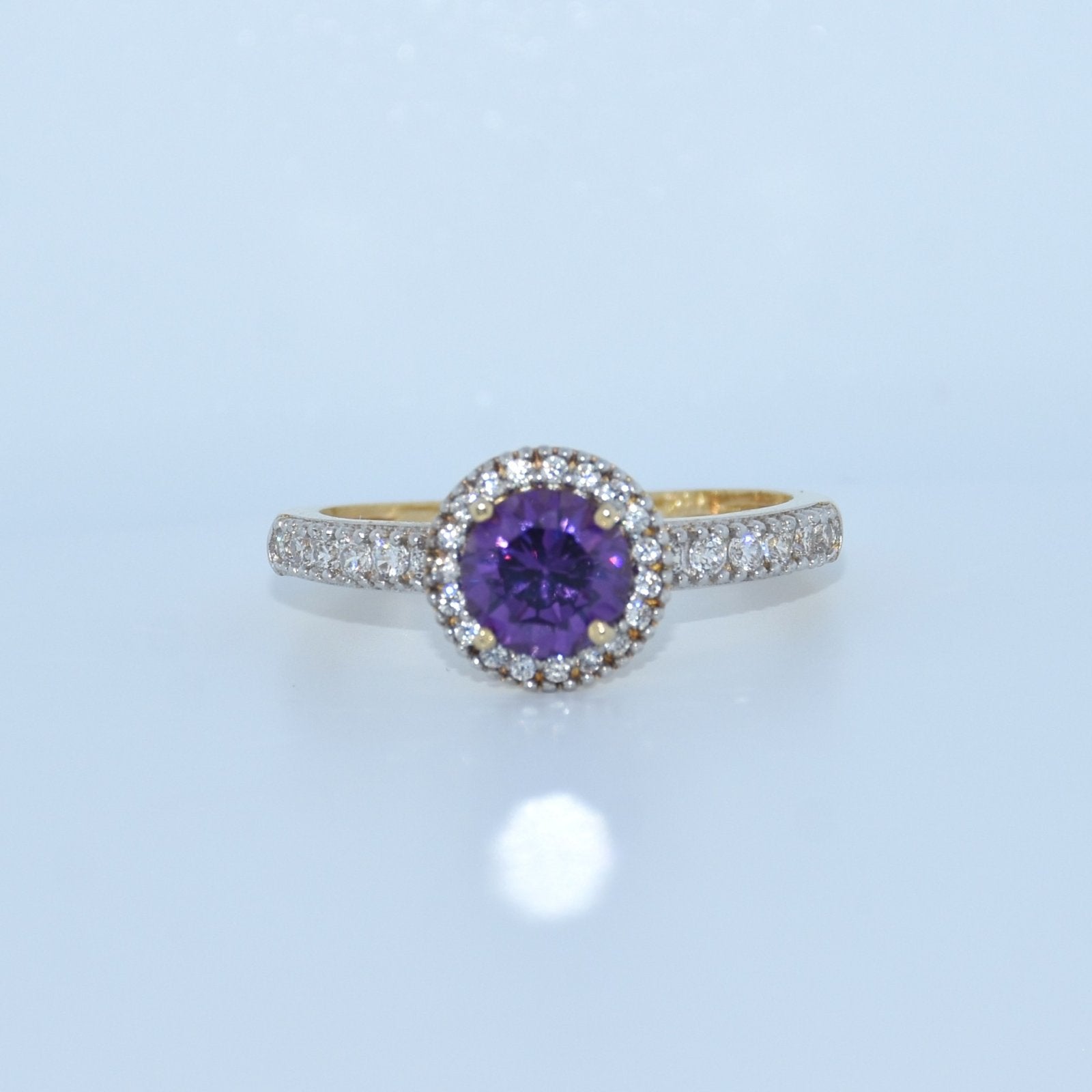 14K Gold | Purple Stone Ring