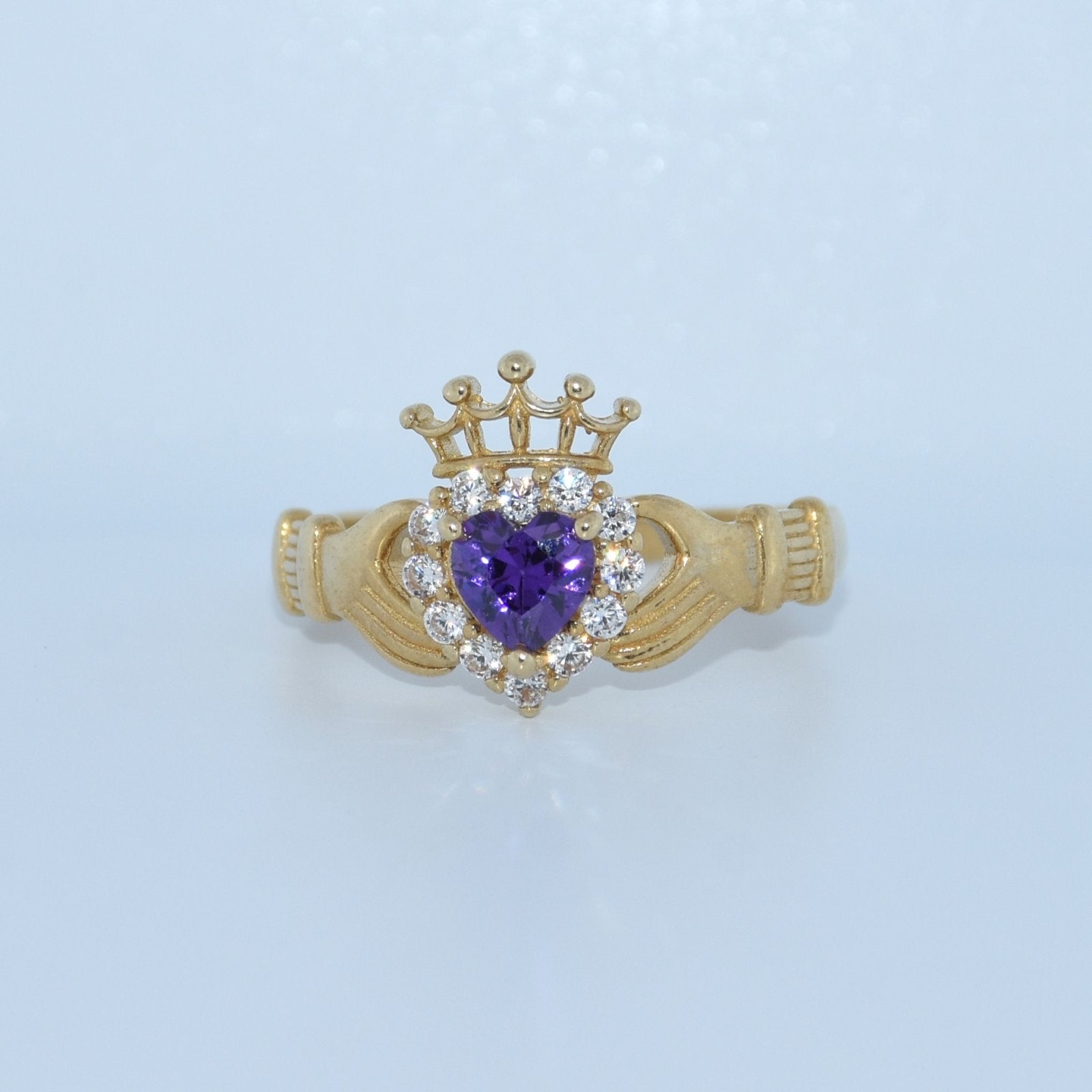 14K Gold | Irish Claddagh Ring