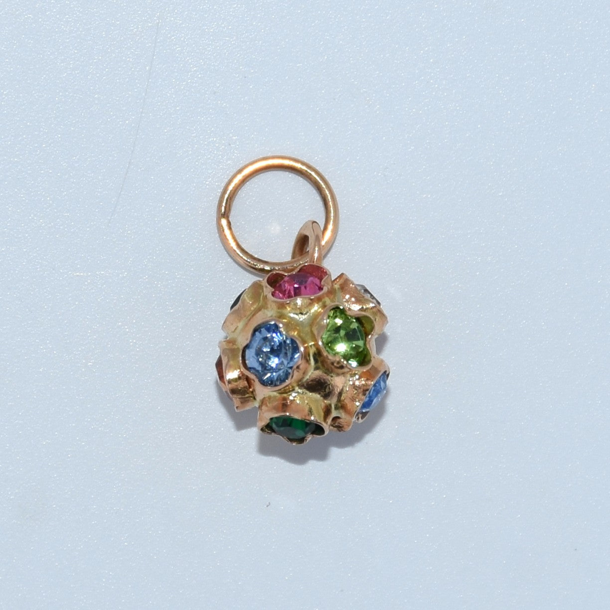 19.2K Portuguese Gold | Multicolored Ball Charm