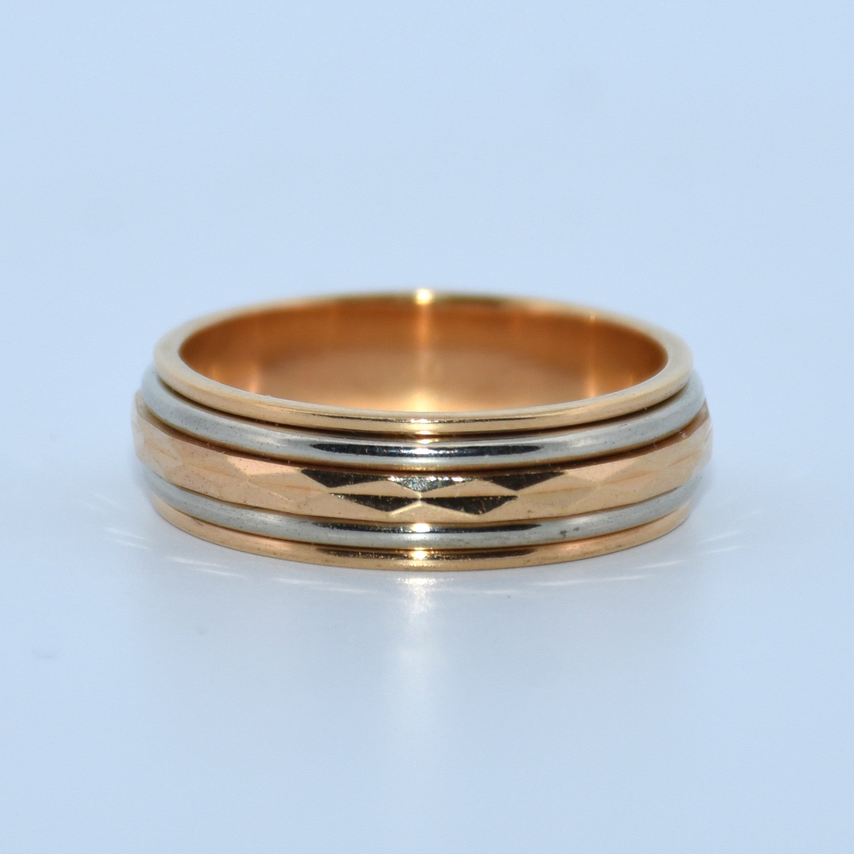 19.2K Portuguese Gold | Unique Design Wedding Bands
