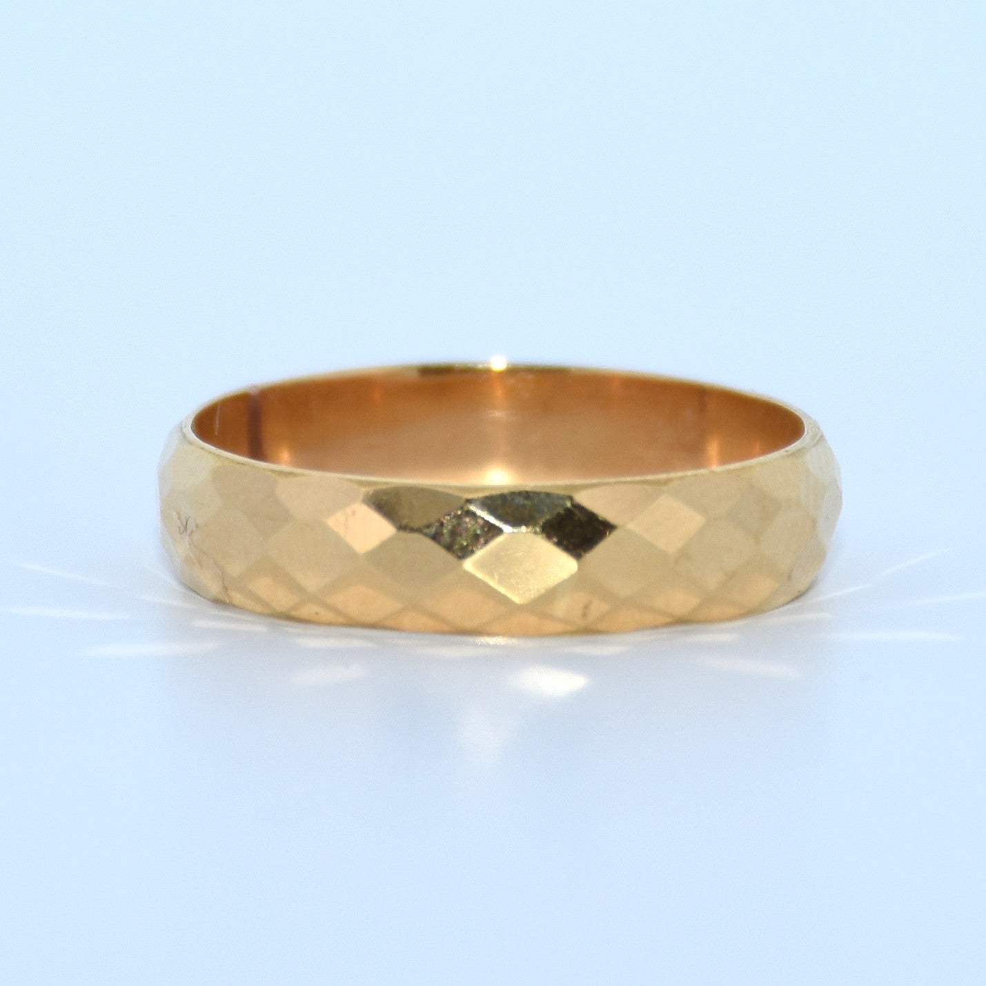 19.2K Portuguese Gold | Unique Design Wedding Bands