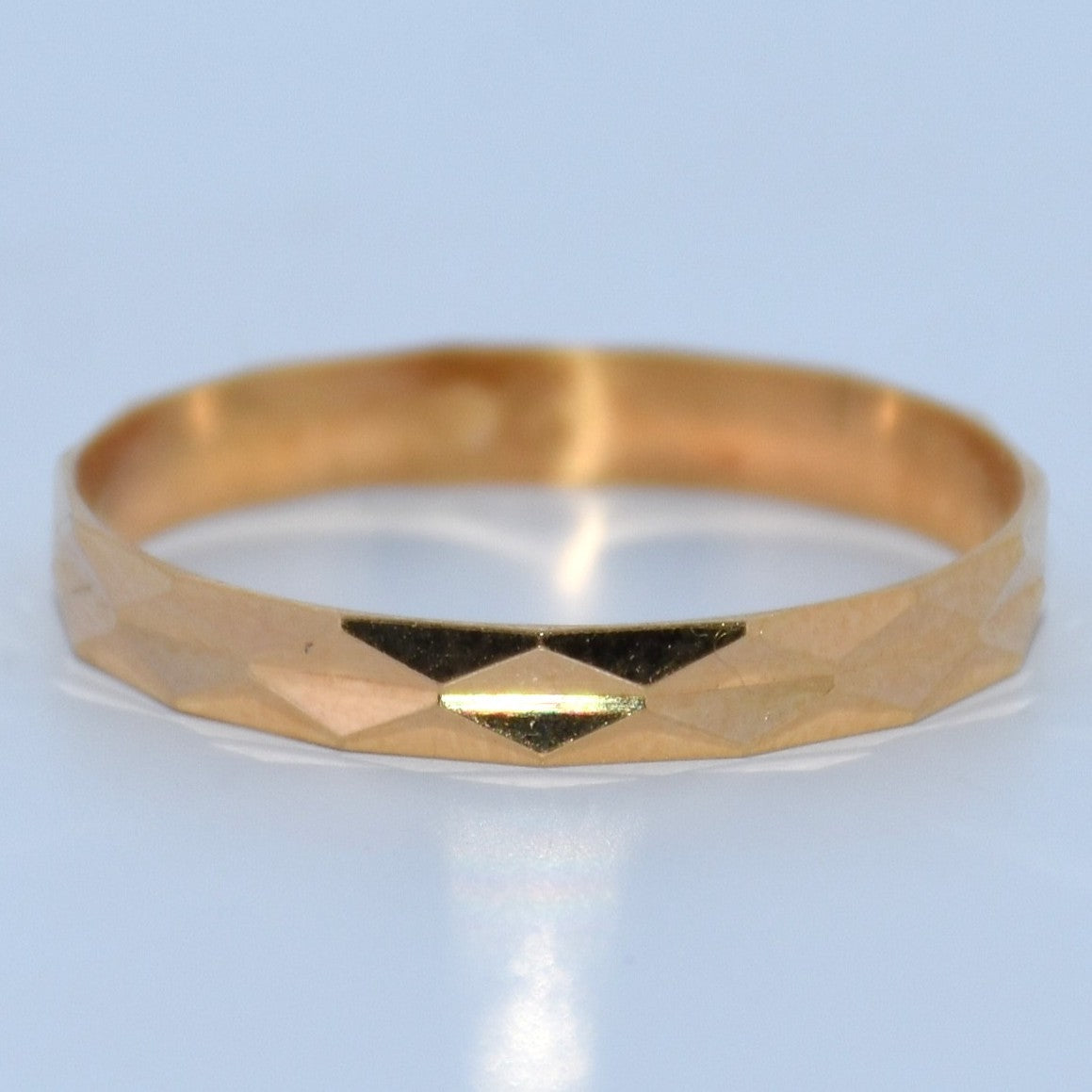19.2K Portuguese Gold | Unique Design Wedding Bands