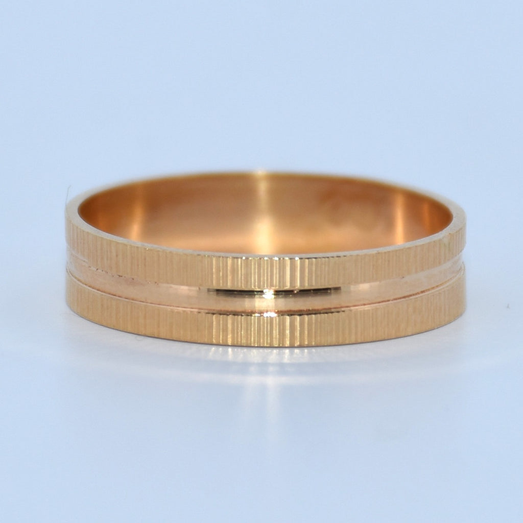 19.2K Portuguese Gold | Unique Design Wedding Bands