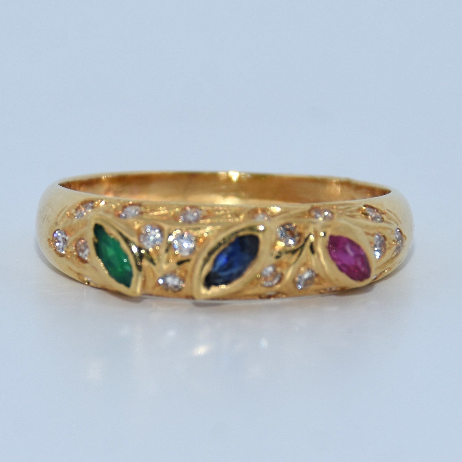 19.2K Portuguese Gold | Vintage MultiGem Ring