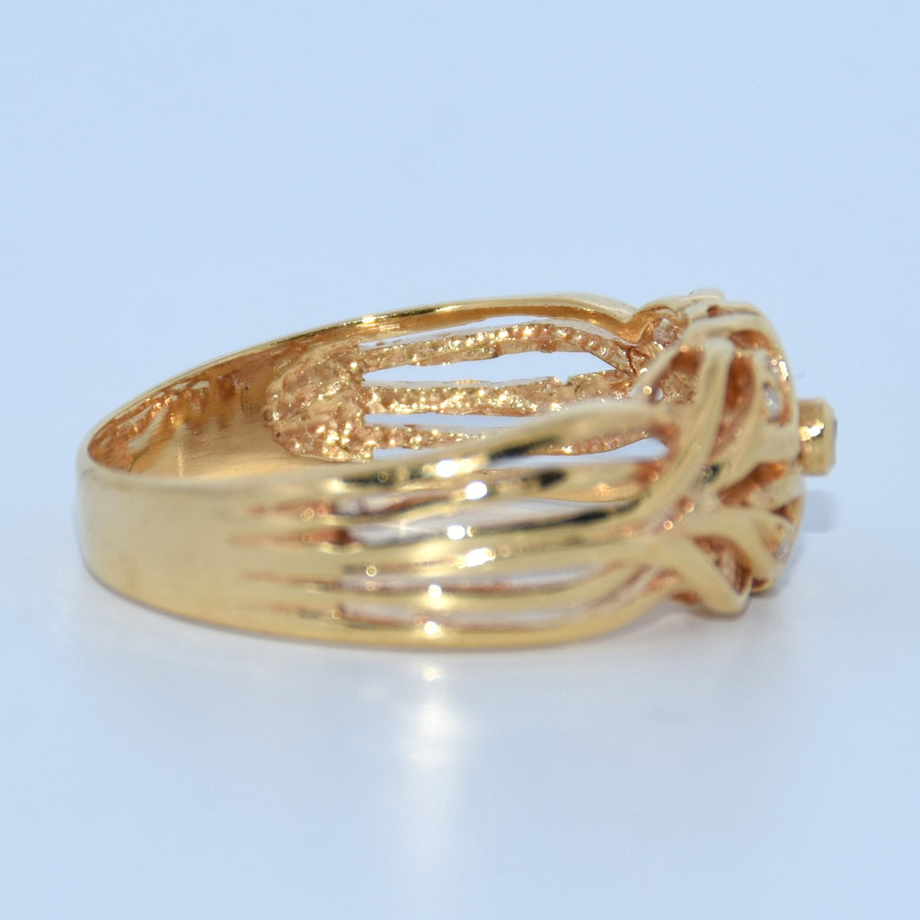 19.2K Portuguese Gold | Fancy Knot Ring