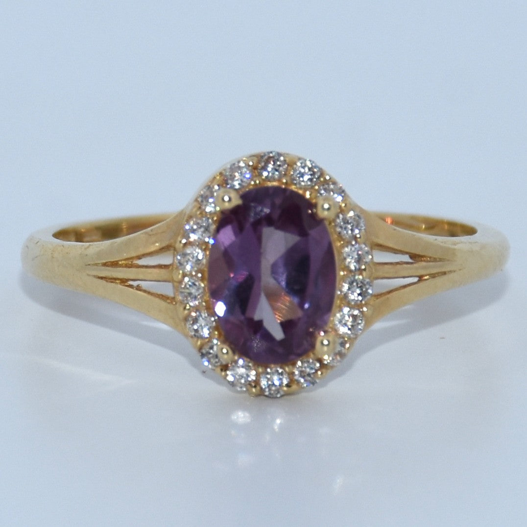 14K Gold | Oval Stone Ring