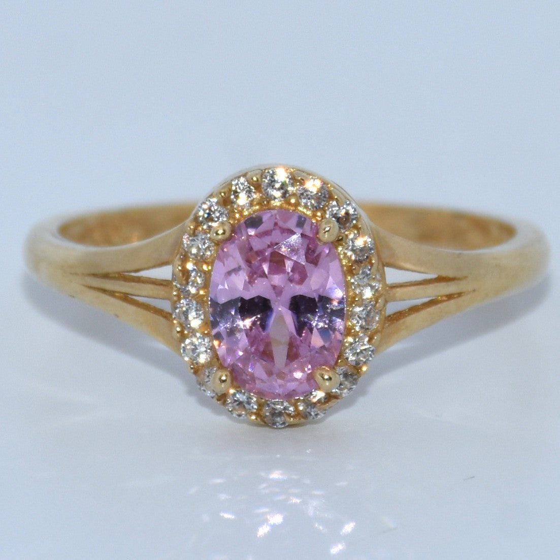 14K Gold | Oval Stone Ring