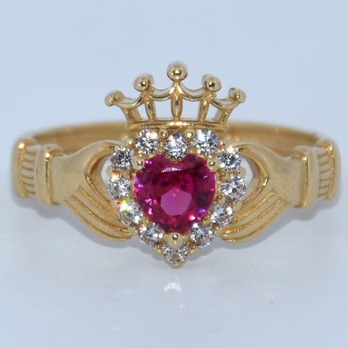 14K Gold | Irish Claddagh Ring