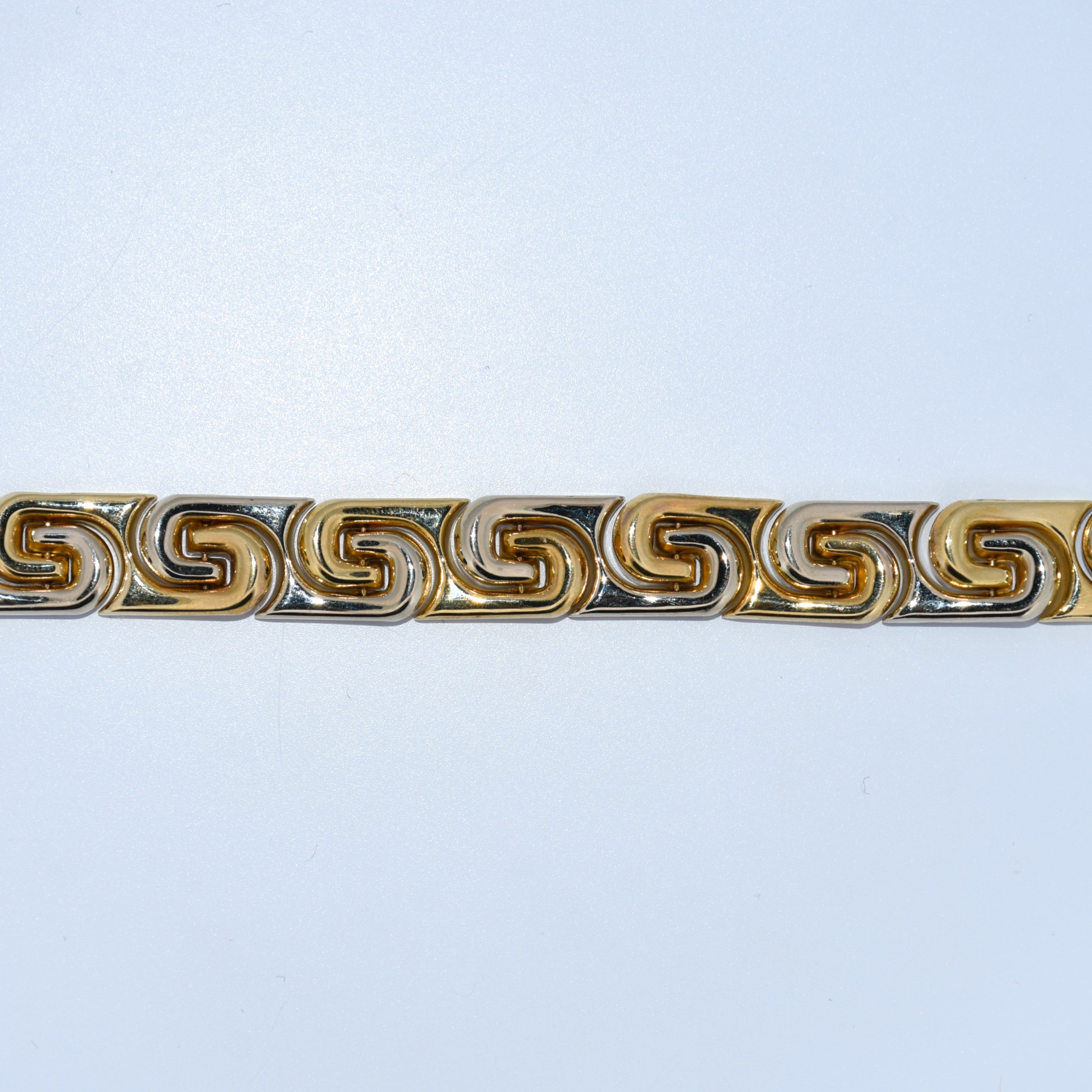 14K Gold | Meander Greek Key Bracelet