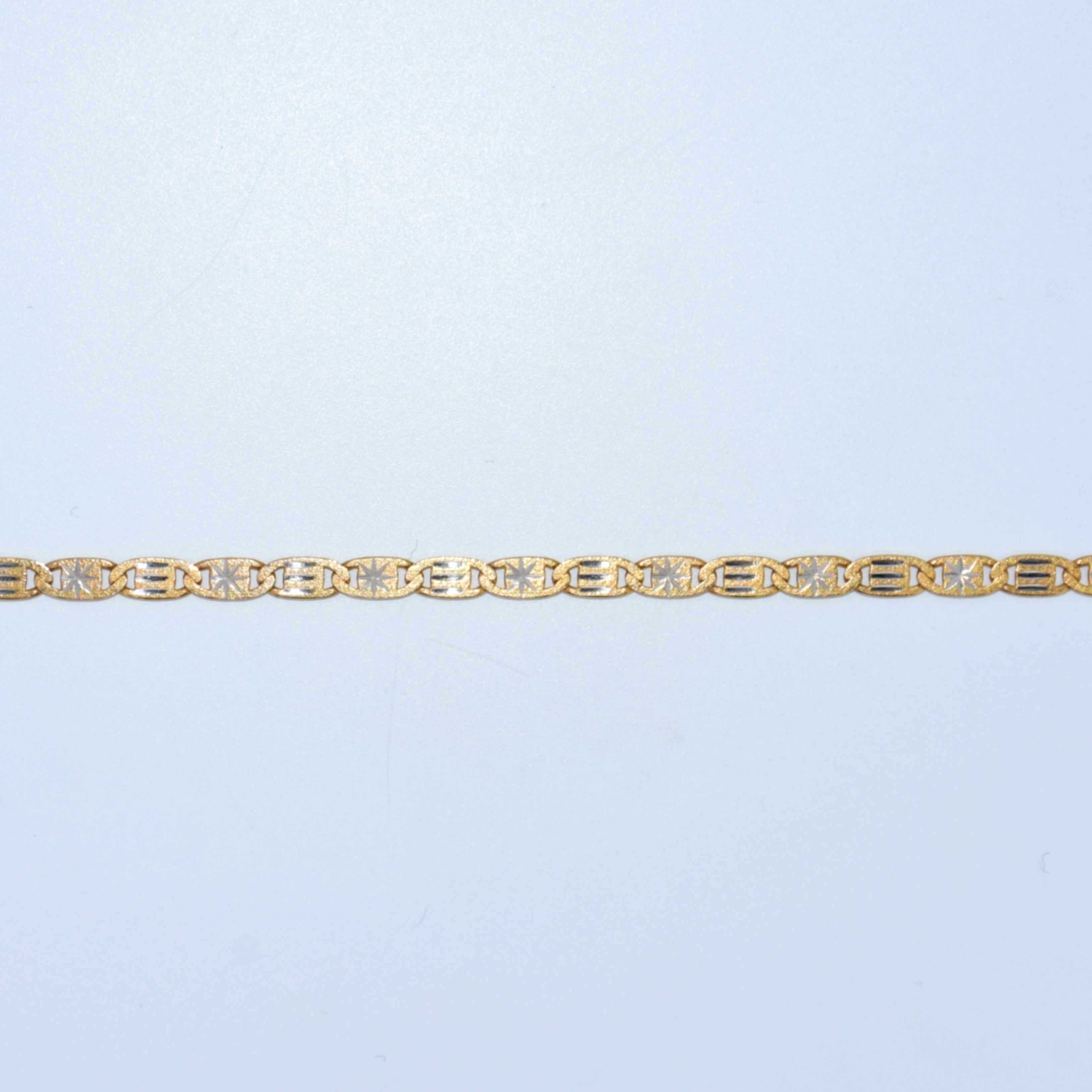 14K Gold | Star Motif Mariner Bracelet
